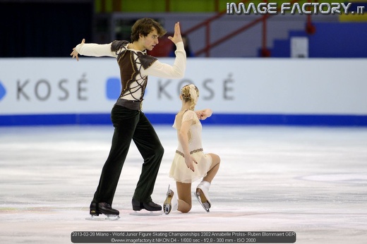 2013-02-28 Milano - World Junior Figure Skating Championships 2302 Annabelle Prolss- Ruben Blommaert GER